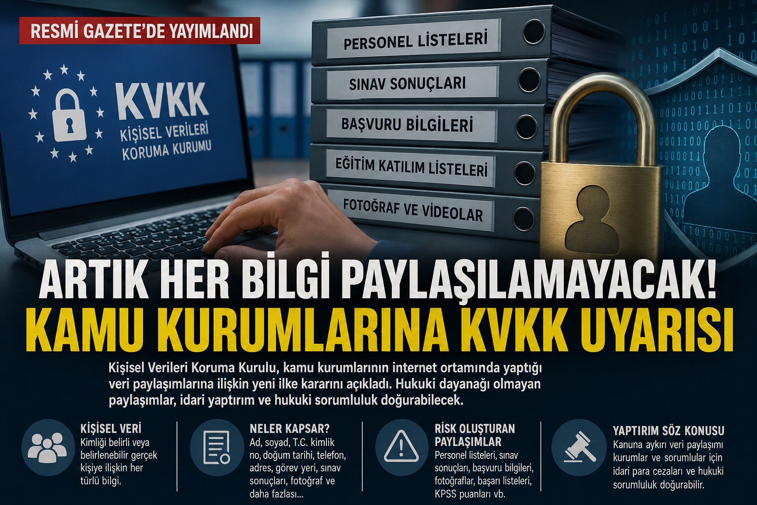 Artık Her Bilgi Paylaşılamayacak! Kamu Kurumlarını Bekleyen KVKK Riski